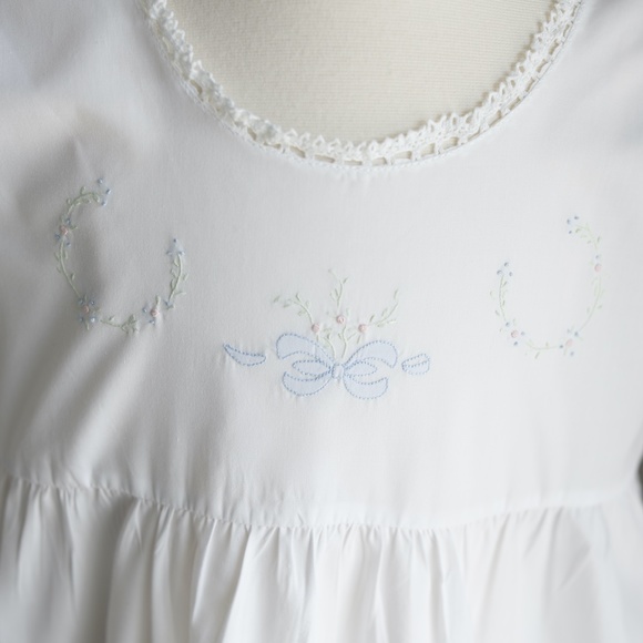 RARE Vintage Strasburg Heirloom Slip Dress Size 7/8 Hand Embroidery Like New - Picture 4 of 9